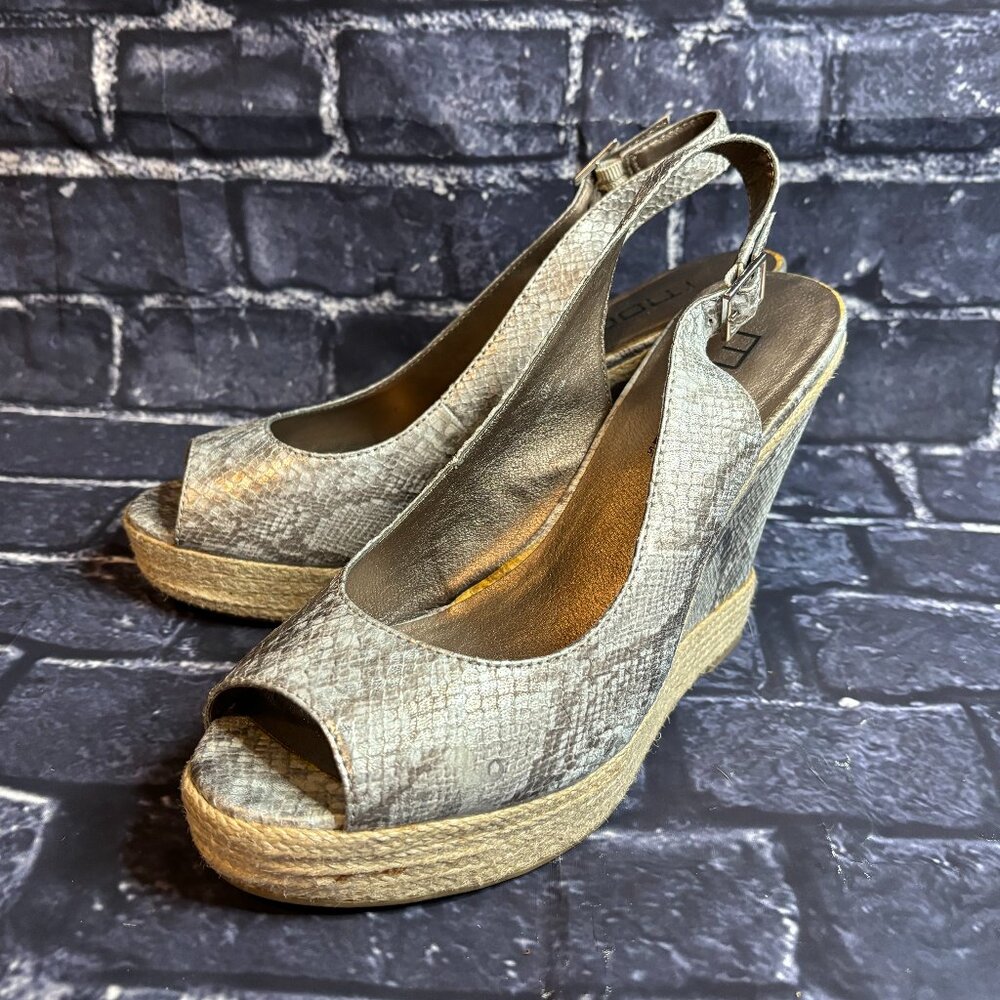 Peep Toe, Snake, Wedge